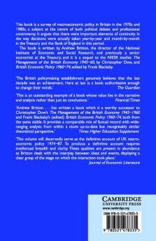 Macroeconomic Policy in Britain 1974-1987