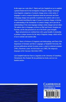 Historical Syntax in Cross-Linguistic Perspective