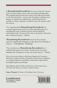 Remembering Reconsidered