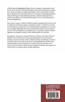 A First Course in Optimization Theory