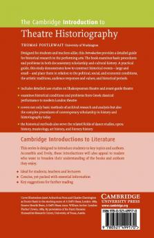 The Cambridge Introduction to Theatre Historiography