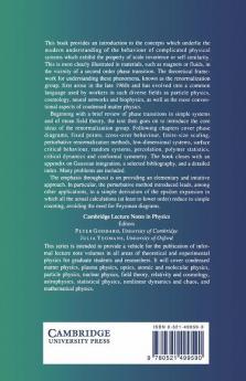 Scaling and Renormalization in Statistical Physics