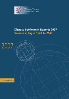 Dispute Settlement Reports 2007