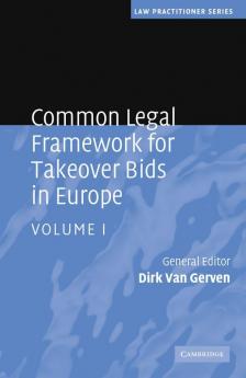 Common Legal Framework for Takeover Bids in Europe