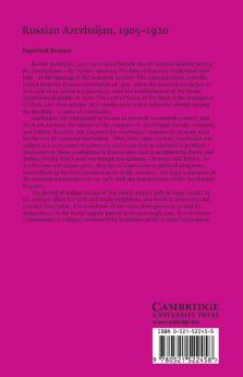 Russian Azerbaijan 1905 1920