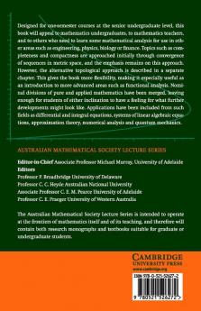 Course Modern Analysis Applications