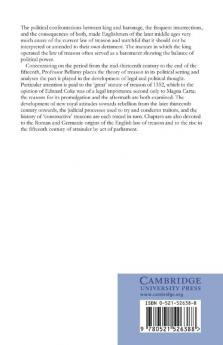 The Law of Treason in England in the Later Middle Ages