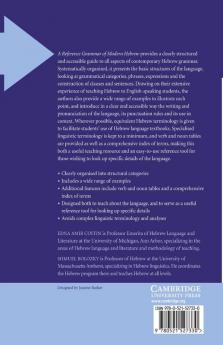 A Reference Grammar of Modern Hebrew