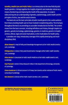 Genetics Health Care and Public Policy