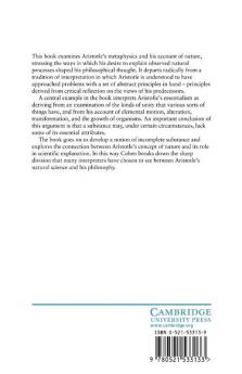 Aristotle on Nature and Incomplete Substance