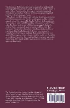 Classes Estates and Order in Early-Modern Brittany