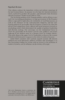 The Entourage of Kaiser Wilhelm II 1888 1918