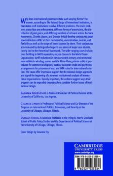 The Rational Design of International Institutions