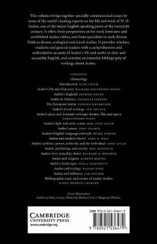 The Cambridge Companion to W. H. Auden