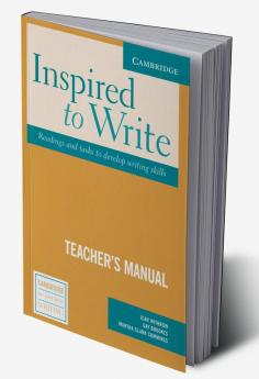 Inspired to Write Teacher's Manual