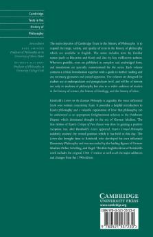 Letters on the Kantian Philosophy