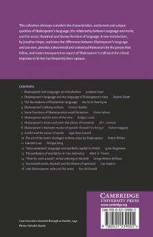 Shakespeare and Language