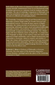 The Cambridge Companion to Hegel and Nineteenth-Century             Philosophy