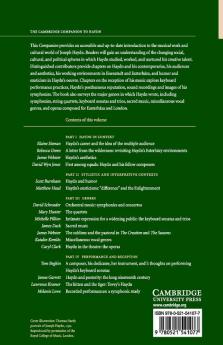 The Cambridge Companion to Haydn