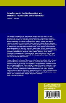 Introduction to the Mathematical and Statistical Foundations of Econometrics