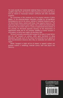 Atomic Transport in Solids
