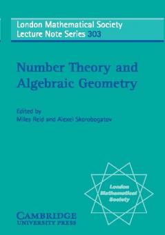 Number Theory and Algebraic Geometry