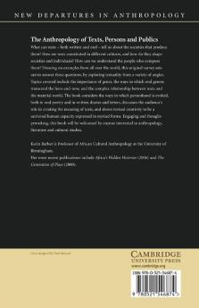 The Anthropology of Texts Persons and Publics