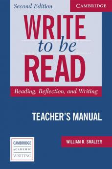 Write to Be Read Teacher's Manual