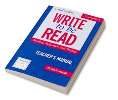 Write to Be Read Teacher's Manual