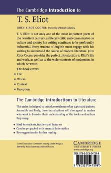 The Cambridge Introduction to T. S. Eliot