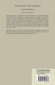 The Monastic Order in England