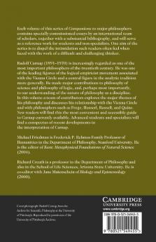 The Cambridge Companion to Carnap