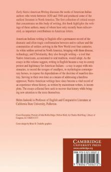 Early Native American Writing