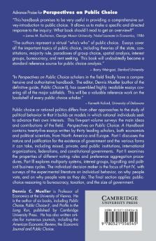 Perspectives on Public Choice