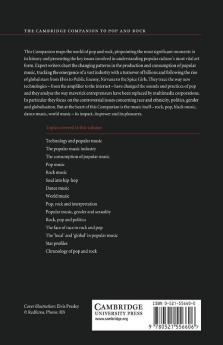 The Cambridge Companion to Pop and Rock