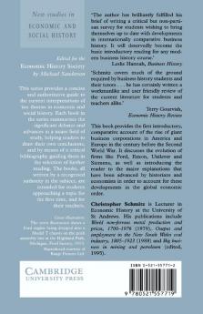 The Growth of Big Business in the United States and Western Europe 1850 1939