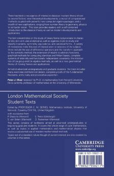 Classical Invariant Theory