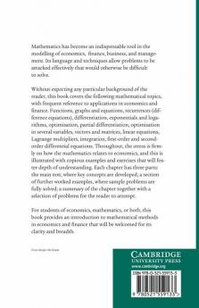 Mathematics for Economics & Finance
