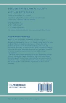 Advances in Linear Logic