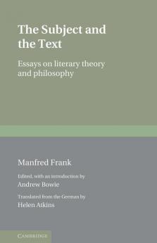 The Subject and the Text