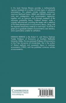 Topics in Advanced Econometrics