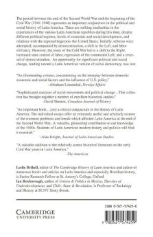 Latin America Between the Second World War and the Cold War