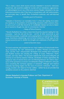 Institutions in Economics