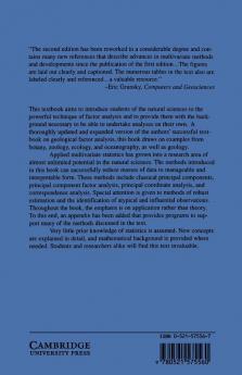 Applied Factor Analysis in the Natural Sciences