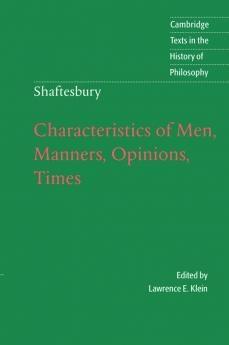 Characteristics of Men Manners Opinions Times