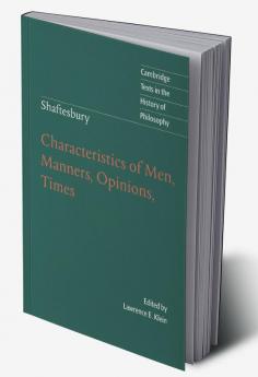 Characteristics of Men Manners Opinions Times