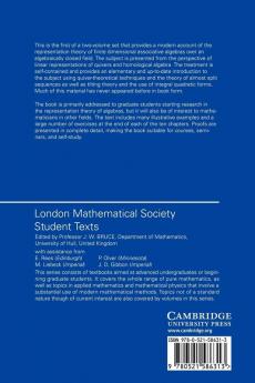 Elements of the Representation Theory of Associative Algebras