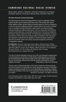 The New American Cultural Sociology