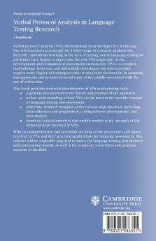 Verbal Protocol Analysis in Language Testing Research