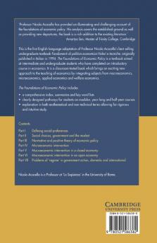 The Foundations of Economic Policy